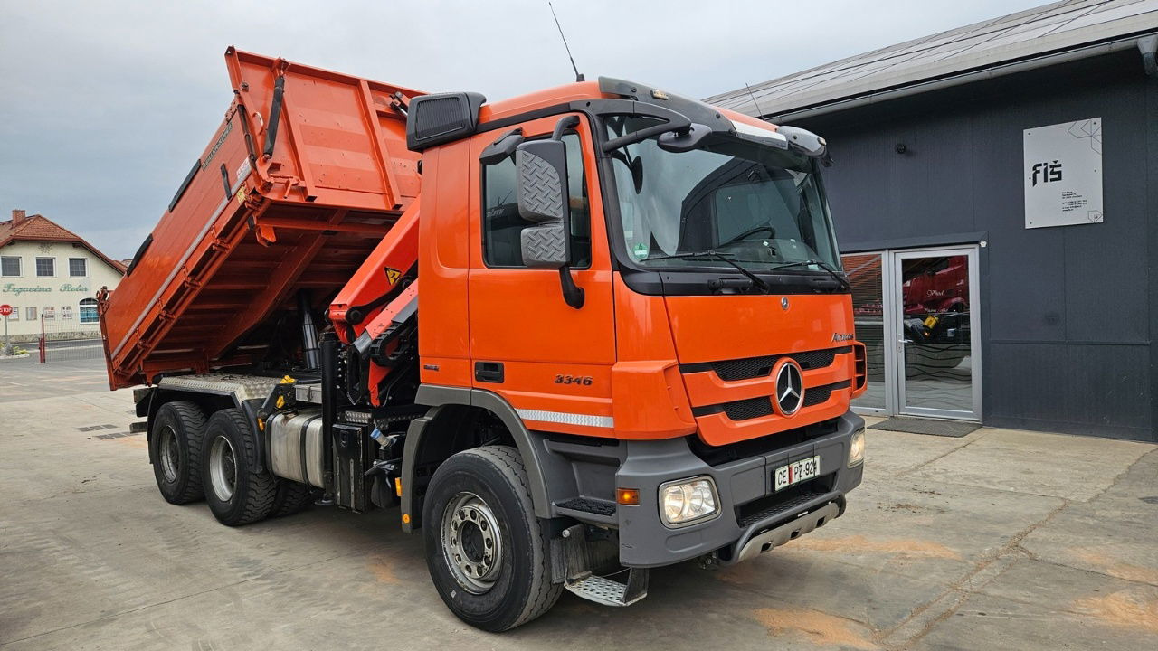 Mercedes-Benz Actros 3346 K palfinger PK 18002 - bordmatic - meiller tipper - EPS 3 pedals - Volquete camión: foto 4 Mercedes-Benz Actros 3346 K palfinger PK 18002 - bordmatic - meiller tipper - EPS 3 pedals - Volquete camión: foto 4