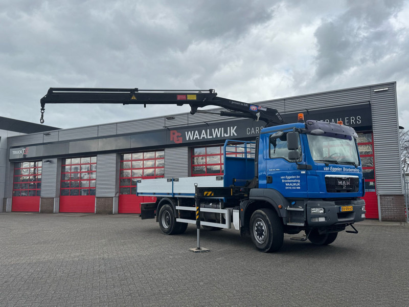 MAN TGM 18-290 4x4 Kraan met Open laadbak Nieuwe APK 20-8-2026 - Camión grúa: foto 1 MAN TGM 18-290 4x4 Kraan met Open laadbak Nieuwe APK 20-8-2026 - Camión grúa: foto 1