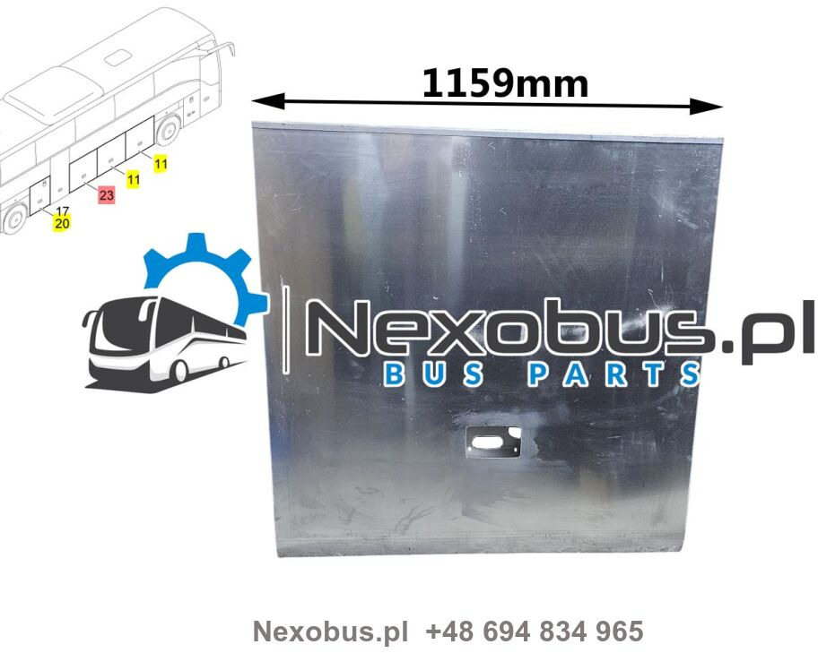 Klapa boczna bagażnika Mercedes Tourismo prawa szerokość 1159 mm - Guardabarros para Autobús: foto 1 Klapa boczna bagażnika Mercedes Tourismo prawa szerokość 1159 mm - Guardabarros para Autobús: foto 1