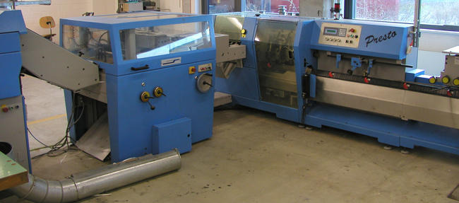 Muller Martini Presto Saddle Stitcher - Máquina de impresión: foto 1 Muller Martini Presto Saddle Stitcher - Máquina de impresión: foto 1