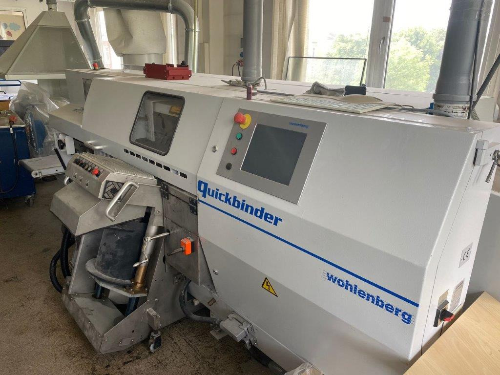 Perfect Binder Wohlenberg Quickbinder with Hotmelt, PUR and Gazing unit - Encuadernadora: foto 1 Perfect Binder Wohlenberg Quickbinder with Hotmelt, PUR and Gazing unit - Encuadernadora: foto 1
