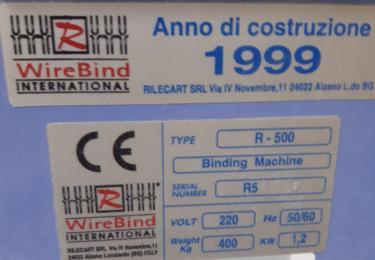 Ring binder and calendar binding machine Rilecart R-500 - Encuadernadora: foto 3 Ring binder and calendar binding machine Rilecart R-500 - Encuadernadora: foto 3