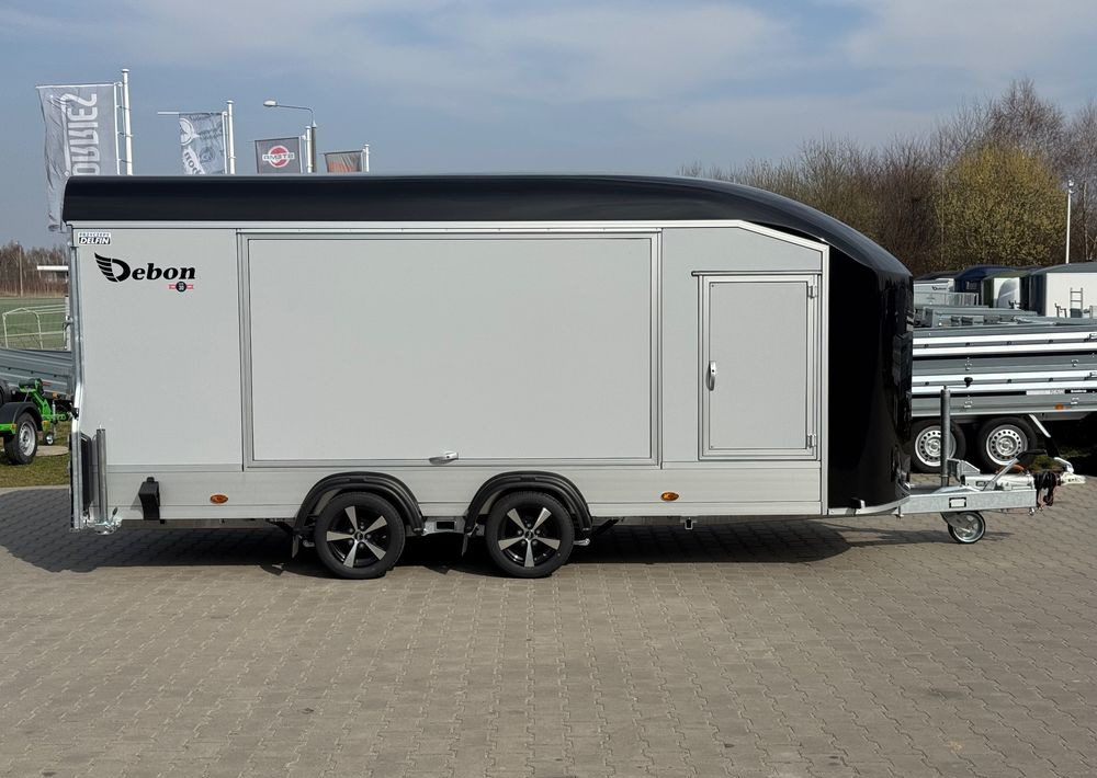 DEBON Debon C1000 - kryta laweta | 490 x 202 cm / 3500kg / felgi ALU / wciągarka elektryczna - Portavehículos remolque: foto 3 DEBON Debon C1000 - kryta laweta | 490 x 202 cm / 3500kg / felgi ALU / wciągarka elektryczna - Portavehículos remolque: foto 3
