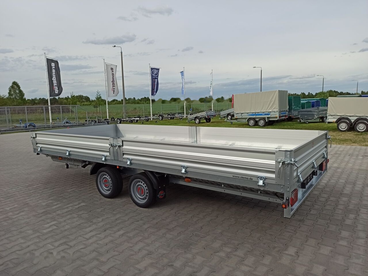 Stema SHP O2 35-52-22.2 przyczepa skrzyniowa 5x2m otwierane burty - Remolque plataforma/ Caja abierta: foto 5 Stema SHP O2 35-52-22.2 przyczepa skrzyniowa 5x2m otwierane burty - Remolque plataforma/ Caja abierta: foto 5