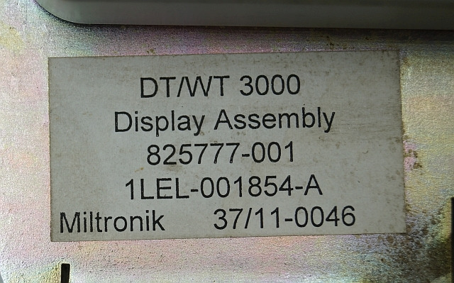 Crown 825777-001 | DT/WT3000 display 825777-001 1LEL-001854-A Miltronik 37/11-00 DT/WT3000 display 825777-001 1LEL-001854-A Miltronik 37/11-0046 - Salpicadero para Equipo de manutención: foto 2 Crown 825777-001 | DT/WT3000 display 825777-001 1LEL-001854-A Miltronik 37/11-00 DT/WT3000 display 825777-001 1LEL-001854-A Miltronik 37/11-0046 - Salpicadero para Equipo de manutención: foto 2