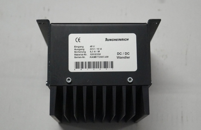 Jungheinrich 52032356 | Omvormer Transformer 48V -> 24V/10A for EKS310 sn. KA Omvormer Transformer 48V -> 24V/10A for EKS310 sn. KAMO0772657J08 - Sistema eléctrico para Equipo de manutención: foto 1 Jungheinrich 52032356 | Omvormer Transformer 48V -> 24V/10A for EKS310 sn. KA Omvormer Transformer 48V -> 24V/10A for EKS310 sn. KAMO0772657J08 - Sistema eléctrico para Equipo de manutención: foto 1