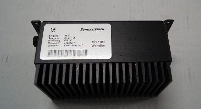 Jungheinrich 52032357 | Omvormer Transformer 48V -> 24V/5A for EKS310 sn. KAM Omvormer Transformer 48V -> 24V/5A for EKS310 sn. KAMO160847J07 - Sistema eléctrico para Equipo de manutención: foto 1 Jungheinrich 52032357 | Omvormer Transformer 48V -> 24V/5A for EKS310 sn. KAM Omvormer Transformer 48V -> 24V/5A for EKS310 sn. KAMO160847J07 - Sistema eléctrico para Equipo de manutención: foto 1