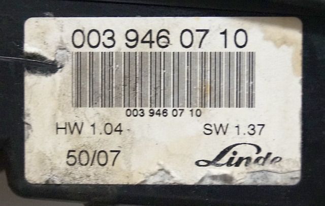 Linde 0039460710 | Display SW1.37 HW 1.04 - Salpicadero para Equipo de manutención: foto 3 Linde 0039460710 | Display SW1.37 HW 1.04 - Salpicadero para Equipo de manutención: foto 3