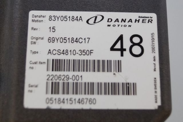 Toyota/BT 220629-001 | Danaher motion AC Superdrive motor controller 83Y05184A A - Unidad de control para Equipo de manutención: foto 2 Toyota/BT 220629-001 | Danaher motion AC Superdrive motor controller 83Y05184A A - Unidad de control para Equipo de manutención: foto 2