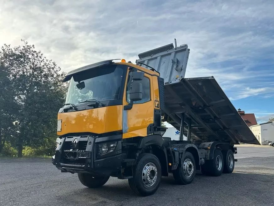 Renault K 440 8x4 • Bordmatik • Klima • Meiller • Euro 6 • 3-stronna wywrotka • 299 000 km - Volquete camión: foto 1 Renault K 440 8x4 • Bordmatik • Klima • Meiller • Euro 6 • 3-stronna wywrotka • 299 000 km - Volquete camión: foto 1