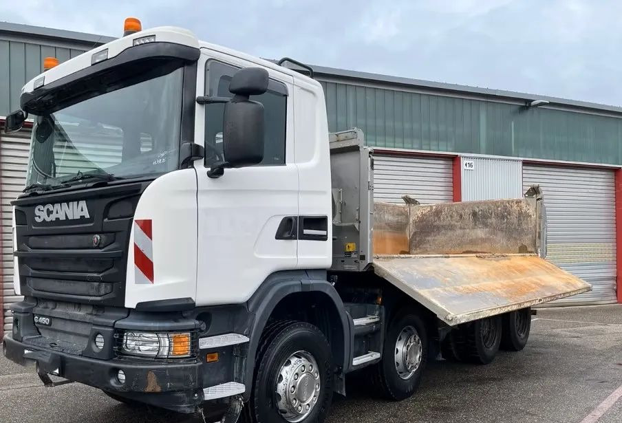 Scania G 450 8x4 | Meiller Bordmatik Wywrotka trójstronna | Retarder | 298.000 km!!!! | Euro 6 |1 właściciel - Volquete camión: foto 4 Scania G 450 8x4 | Meiller Bordmatik Wywrotka trójstronna | Retarder | 298.000 km!!!! | Euro 6 |1 właściciel - Volquete camión: foto 4