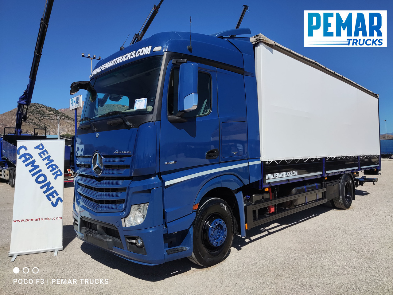 MERCEDES-BENZ ACTROS 1836 SEMITAUTLINER 18T - Camión lona: foto 1 MERCEDES-BENZ ACTROS 1836 SEMITAUTLINER 18T - Camión lona: foto 1