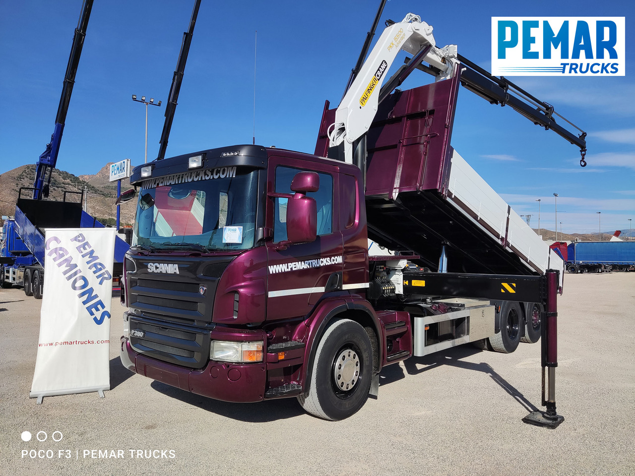 SCANIA P 380 6X2 GRUA BASCULANTE - Volquete camión, Camión grúa: foto 1 SCANIA P 380 6X2 GRUA BASCULANTE - Volquete camión, Camión grúa: foto 1