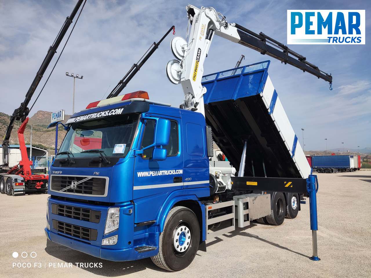 VOLVO FM 400 6X2 GRUA PALFINGER PK 23002 BASCULANTE - Volquete camión, Camión grúa: foto 1 VOLVO FM 400 6X2 GRUA PALFINGER PK 23002 BASCULANTE - Volquete camión, Camión grúa: foto 1