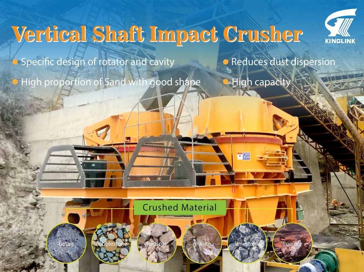 Kinglink VSI Crusher KL8 for making sand and aggregate shaping - Trituradora de impacto: foto 1 Kinglink VSI Crusher KL8 for making sand and aggregate shaping - Trituradora de impacto: foto 1