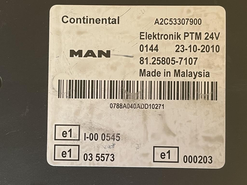 MAN PTM 81.25805-7107 - Unidad de control para Camión: foto 3 MAN PTM 81.25805-7107 - Unidad de control para Camión: foto 3