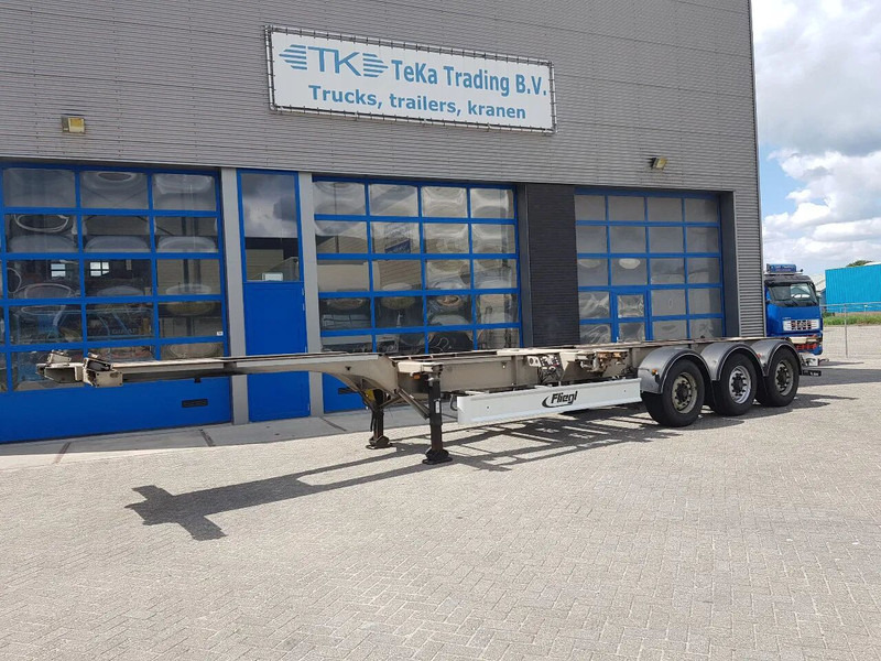 Fliegl SDS 380 MULTI BPW Disc Lift axle - Portacontenedore/ Intercambiable semirremolque: foto 1 Fliegl SDS 380 MULTI BPW Disc Lift axle - Portacontenedore/ Intercambiable semirremolque: foto 1