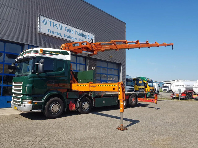 Scania R420 8x2 HIAB 800E-7 Hipro 80 ton/meter Winch Retarder - Camión caja abierta: foto 1 Scania R420 8x2 HIAB 800E-7 Hipro 80 ton/meter Winch Retarder - Camión caja abierta: foto 1