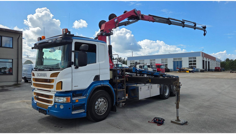 Scania P360 6X2*4 HMF 1720K4 EURO6 - Camión con equipo de cable, Camión grúa: foto 1 Scania P360 6X2*4 HMF 1720K4 EURO6 - Camión con equipo de cable, Camión grúa: foto 1