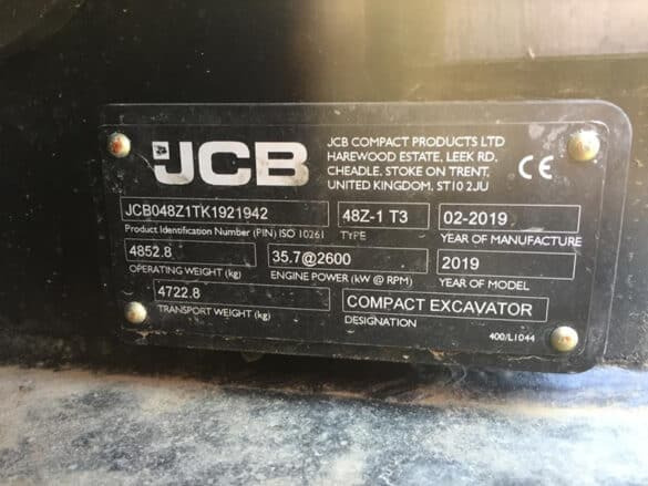 Miniexcavadora JCB 48Z-1: foto 12