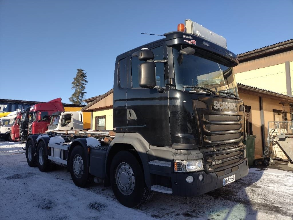 Scania R490 8x4 vaijerilaite,Euro6 - Portacontenedor de cadenas camión: foto 1 Scania R490 8x4 vaijerilaite,Euro6 - Portacontenedor de cadenas camión: foto 1