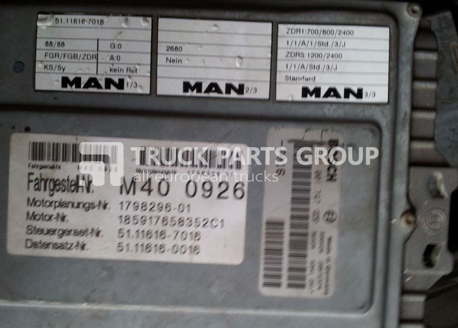 MAN ECU EDC, engine control unit 4 series , L2000, 51116167173, 5111 control unit - Unidad de control para Camión: foto 4 MAN ECU EDC, engine control unit 4 series , L2000, 51116167173, 5111 control unit - Unidad de control para Camión: foto 4