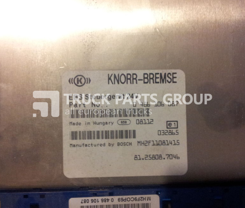 MAN TGA, TGX, Control unit EBS, EDC, ECU, 81258087026, 0486106071, 5/8 control unit - Unidad de control para Camión: foto 1 MAN TGA, TGX, Control unit EBS, EDC, ECU, 81258087026, 0486106071, 5/8 control unit - Unidad de control para Camión: foto 1