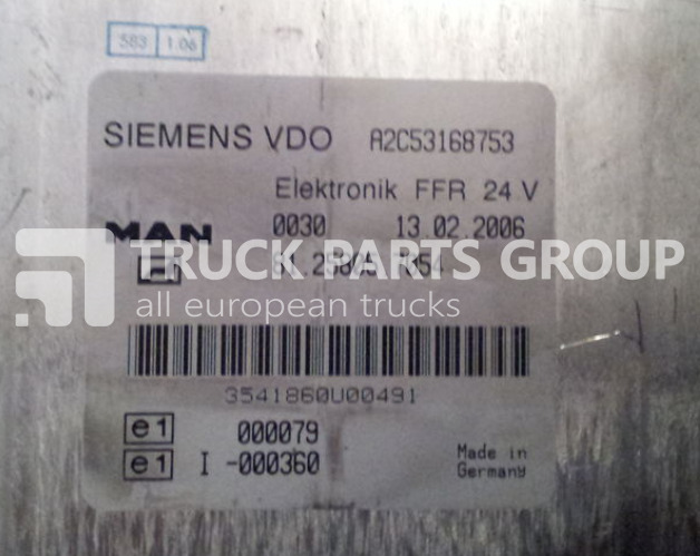 MAN TGA, TGX, ECU, EDC control unit FFR, 81258057052, 81258057054, 8 control unit - Unidad de control para Camión: foto 5 MAN TGA, TGX, ECU, EDC control unit FFR, 81258057052, 81258057054, 8 control unit - Unidad de control para Camión: foto 5
