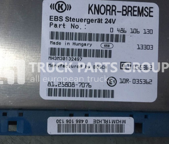 MAN TGX, TGL, TGS, TGM, EBS control unit, electronic brake system, 0 control unit - Unidad de control para Camión: foto 1 MAN TGX, TGL, TGS, TGM, EBS control unit, electronic brake system, 0 control unit - Unidad de control para Camión: foto 1