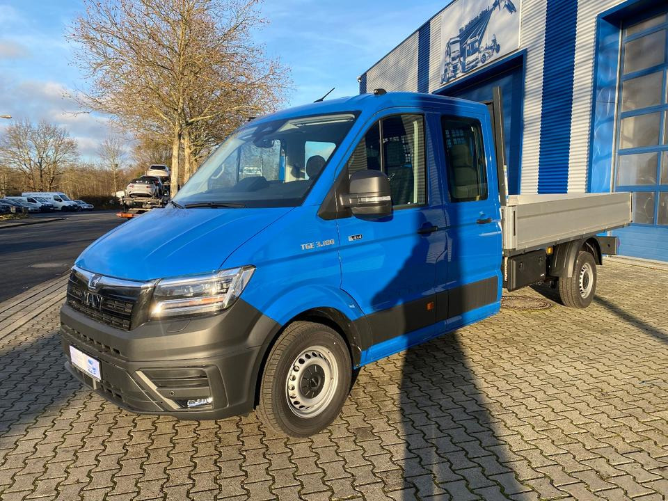MAN TGE 3.180 4x4 Doka Pritsche Lang *INKL.19% MWT* AUTOMATIK*LED*CAM*AHK*TEMPO*STANDHZG*UVM* - Caja abierta furgoneta, Furgoneta combi: foto 4 MAN TGE 3.180 4x4 Doka Pritsche Lang *INKL.19% MWT* AUTOMATIK*LED*CAM*AHK*TEMPO*STANDHZG*UVM* - Caja abierta furgoneta, Furgoneta combi: foto 4