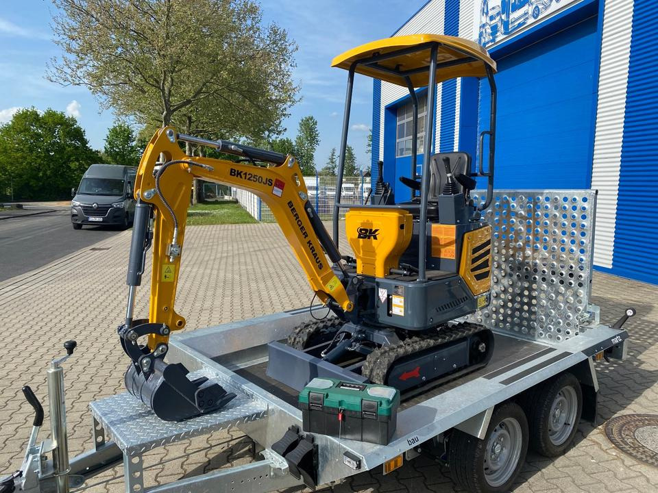 Minibagger BK1250JS + Tieflader + Zubehör *INKL.19% MWST*KUBOTA*BERGER KRAUS*JOYSTICK*SOFORT!* - Miniexcavadora, Remolque: foto 4 Minibagger BK1250JS + Tieflader + Zubehör *INKL.19% MWST*KUBOTA*BERGER KRAUS*JOYSTICK*SOFORT!* - Miniexcavadora, Remolque: foto 4