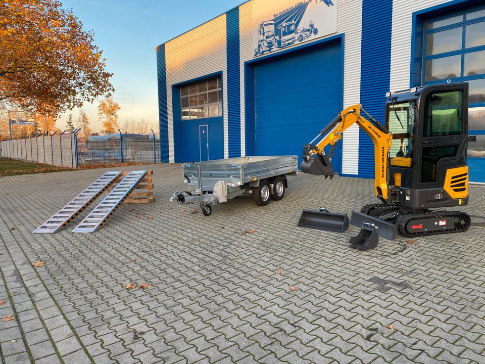 Minibagger BK1250KSR im Komplettpaket mit Kippanhänger und Auffahrrampen *INKL.19% MWST*BERGER KRAUS*SOFORT!* - Miniexcavadora: foto 2 Minibagger BK1250KSR im Komplettpaket mit Kippanhänger und Auffahrrampen *INKL.19% MWST*BERGER KRAUS*SOFORT!* - Miniexcavadora: foto 2