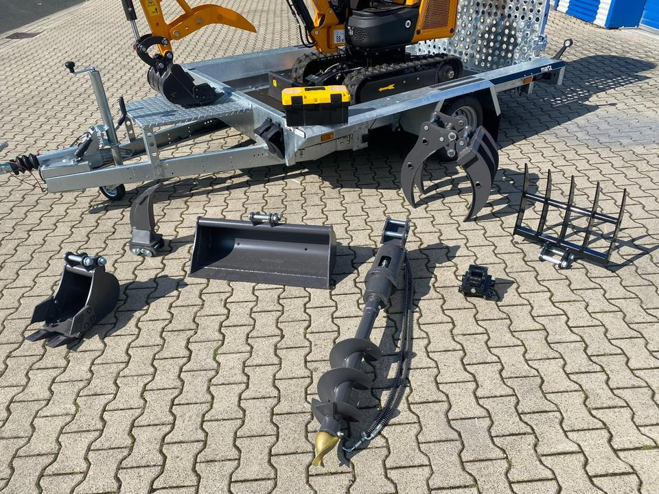 Minibagger BK1300JSR + Tieflader + Zubehör *INKL.19% MWST*BERGER KRAUS*VERSTELLFAHRWERK* - Miniexcavadora: foto 2 Minibagger BK1300JSR + Tieflader + Zubehör *INKL.19% MWST*BERGER KRAUS*VERSTELLFAHRWERK* - Miniexcavadora: foto 2