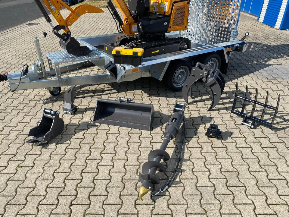 Minibagger BK1300JSR + Tieflader + Zubehör *INKL.19% MWST*BERGER KRAUS*VERSTELLFAHRWERK* KUBOTA*SOFORT!* - Miniexcavadora: foto 3 Minibagger BK1300JSR + Tieflader + Zubehör *INKL.19% MWST*BERGER KRAUS*VERSTELLFAHRWERK* KUBOTA*SOFORT!* - Miniexcavadora: foto 3