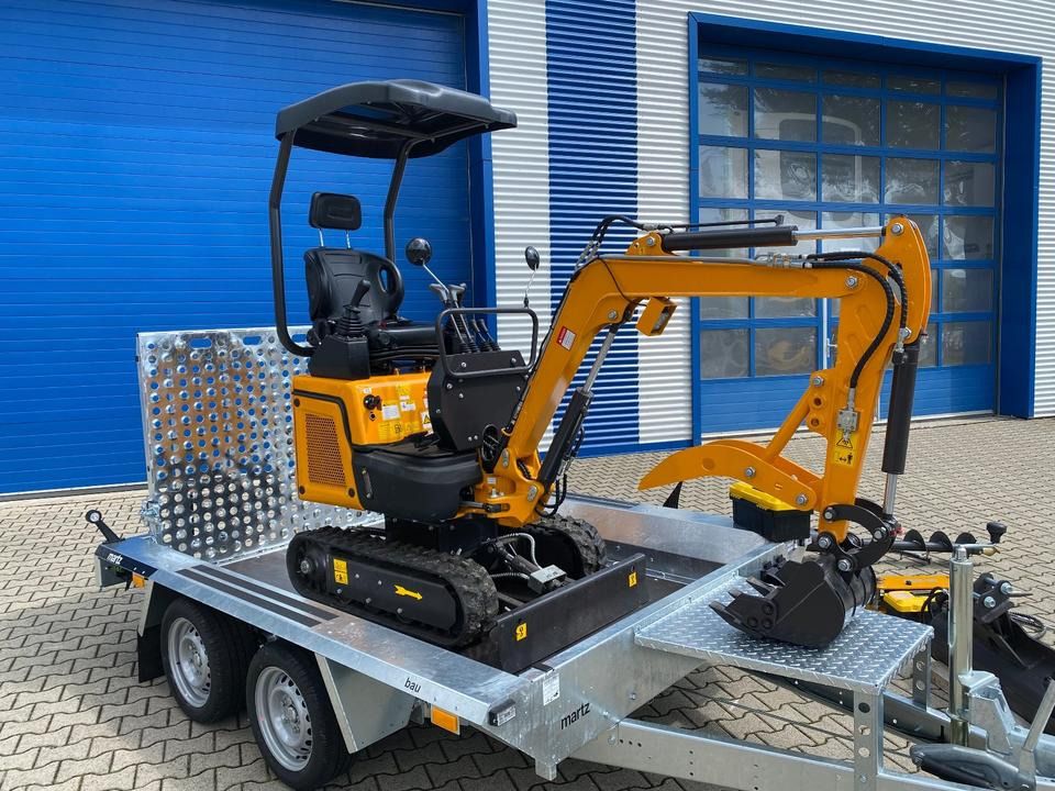 Miniexcavadora Minibagger BK1300JSR + Tieflader + Zubehör *INKL.19% MWST*BERGER KRAUS*VERSTELLFAHRWERK* KUBOTA*SOFORT!*: foto 7
