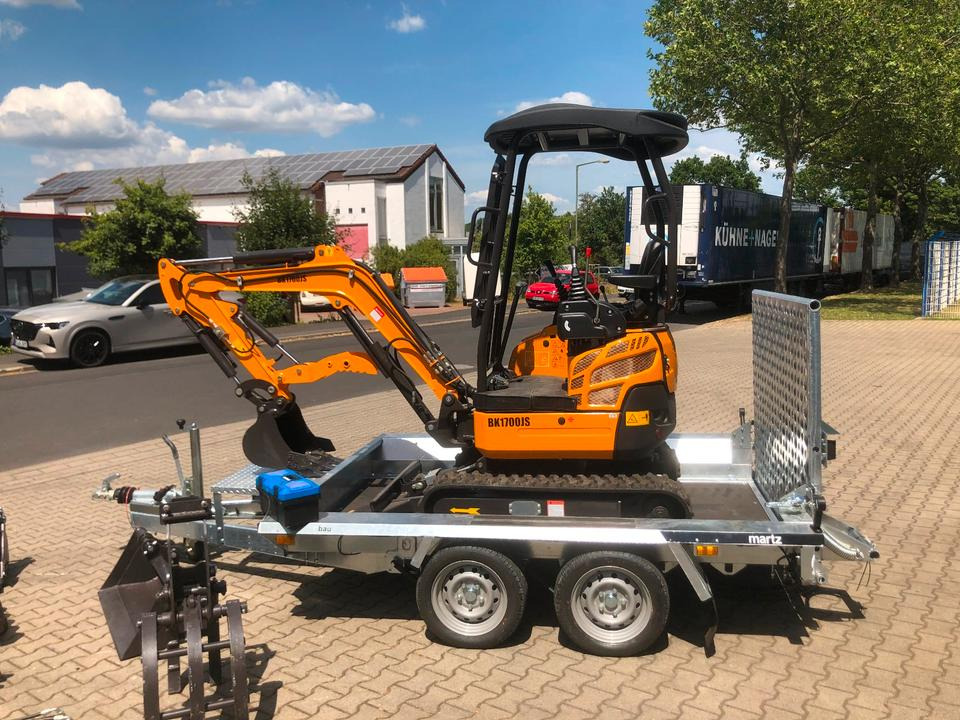 Minibagger BK1700JS + Tieflader + Zubehör *INKL.19% MWST*BERGER KRAUS*KUBOTA*JOYST*SOFORT! - Miniexcavadora, Remolque: foto 3 Minibagger BK1700JS + Tieflader + Zubehör *INKL.19% MWST*BERGER KRAUS*KUBOTA*JOYST*SOFORT! - Miniexcavadora, Remolque: foto 3