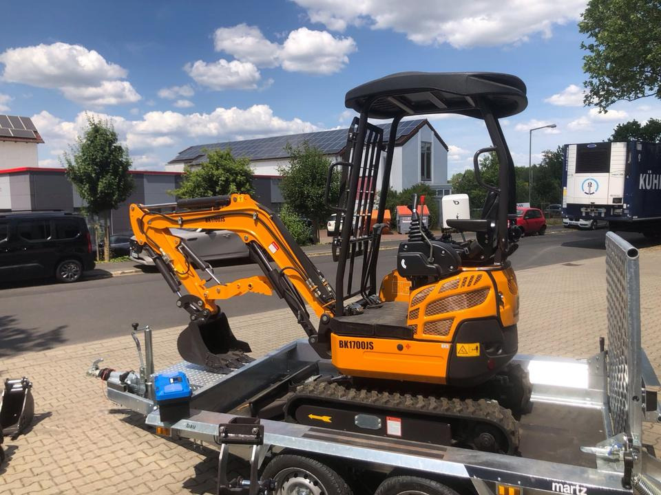 Minibagger BK1700JS +Tieflader +Zubehör *INKL.19% MWST*BERGER KRAUS*KUBOTA*JOYST*SOFORT! - Miniexcavadora, Remolque: foto 4 Minibagger BK1700JS +Tieflader +Zubehör *INKL.19% MWST*BERGER KRAUS*KUBOTA*JOYST*SOFORT! - Miniexcavadora, Remolque: foto 4