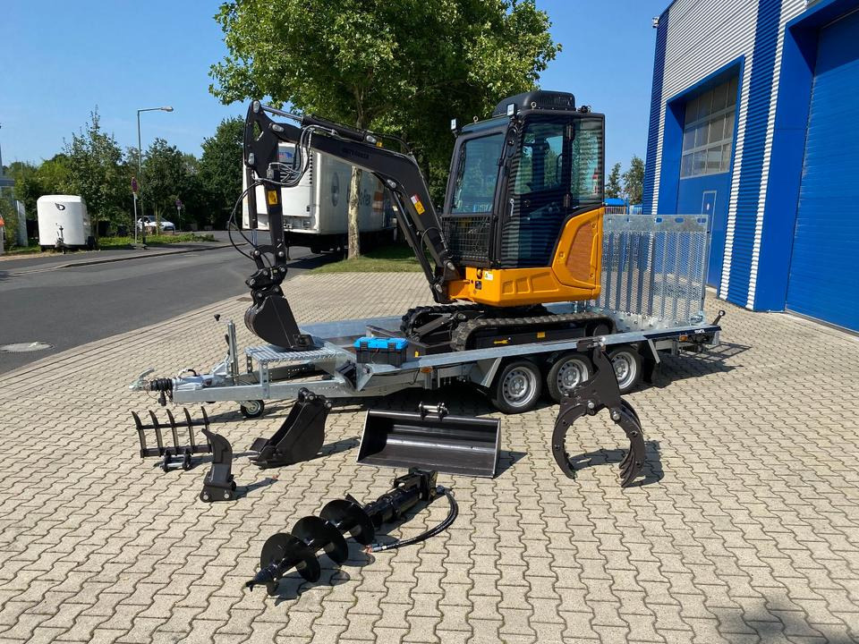 Minibagger BK2800ASR + Tieflader + Zubehör *INKL.19% MWST*BERGER KRAUS*KUBOTA*SCHWENKARM* VERSTELLFAHRWERK*KLIMA* - Miniexcavadora: foto 2 Minibagger BK2800ASR + Tieflader + Zubehör *INKL.19% MWST*BERGER KRAUS*KUBOTA*SCHWENKARM* VERSTELLFAHRWERK*KLIMA* - Miniexcavadora: foto 2