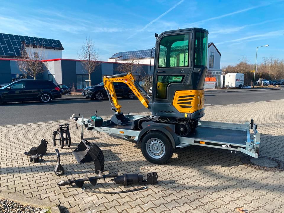 Minibagger BK950KS + Anhänger + Zubehör *INKL.19% MWST*BERGER KRAUS*KABINE*SOFORT!* - Miniexcavadora: foto 3 Minibagger BK950KS + Anhänger + Zubehör *INKL.19% MWST*BERGER KRAUS*KABINE*SOFORT!* - Miniexcavadora: foto 3