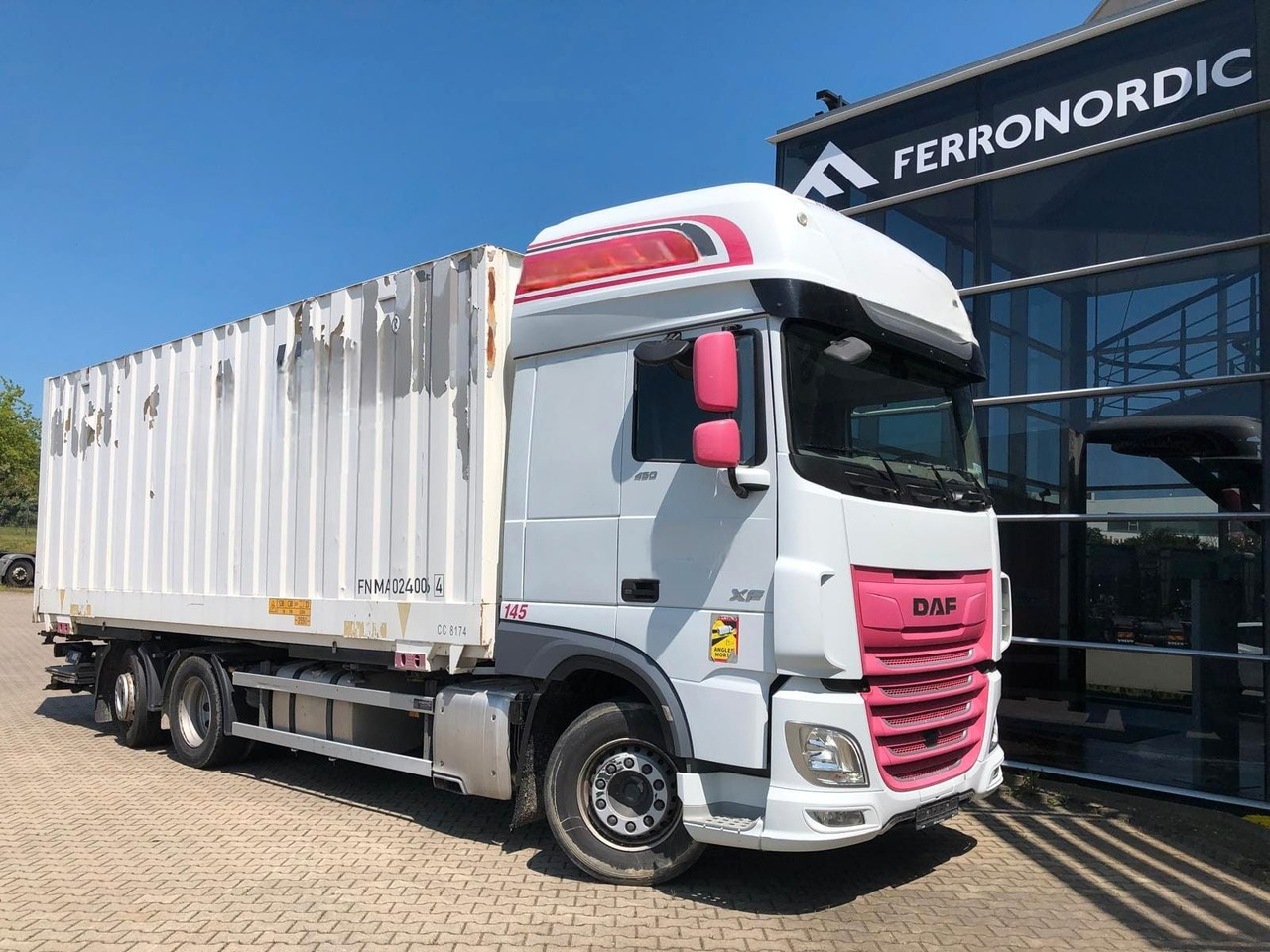 DAF XF450 SSC Lenk/Lift*LBW*AHK*Standklima - Portacontenedore/ Intercambiable camión: foto 1 DAF XF450 SSC Lenk/Lift*LBW*AHK*Standklima - Portacontenedore/ Intercambiable camión: foto 1