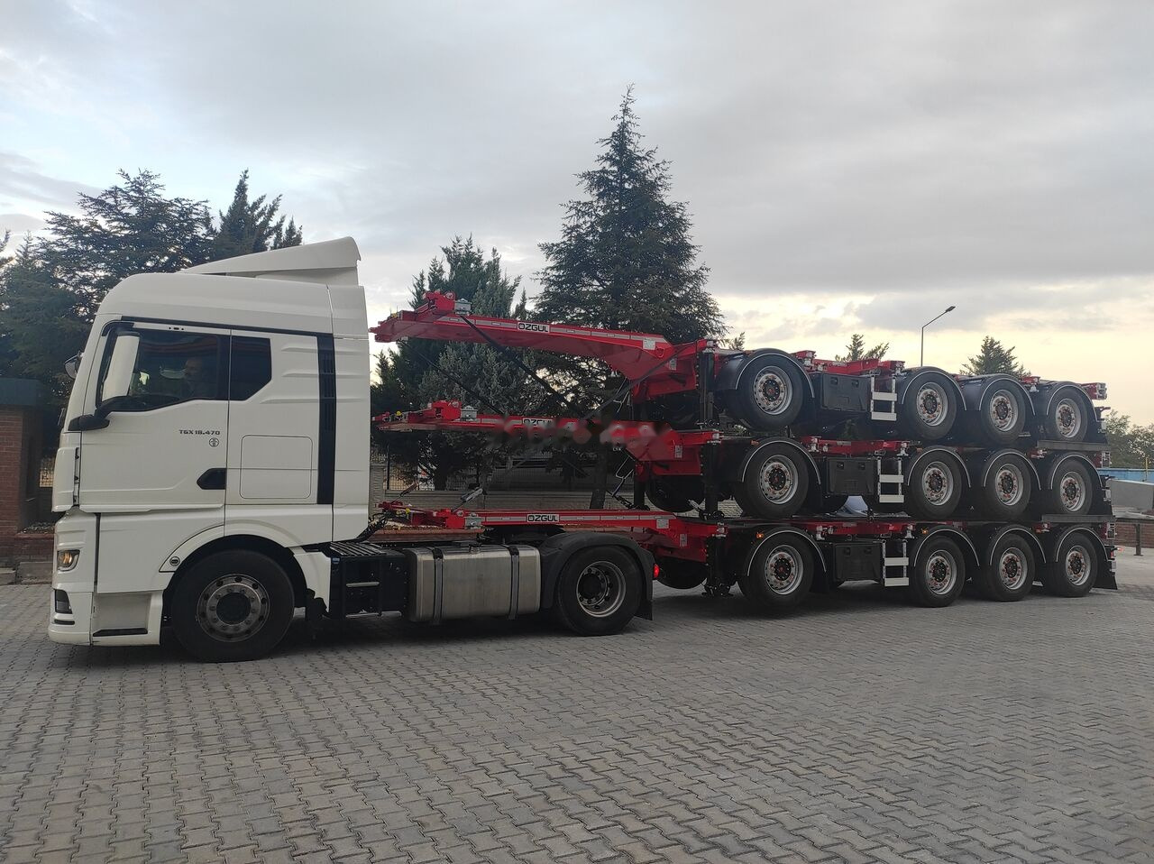 Portacontenedore/ Intercambiable semirremolque para transporte de contenedores nuevo Özgül 4 AXLE HIGH CUBE CONTAINER CARRIER: foto 11