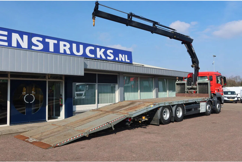 MAN TGS 35.360 8x2 Oprijwagen + HIAB 228 E 3 kraan. Radio grafisch + winch - Portavehículos camión, Camión grúa: foto 3 MAN TGS 35.360 8x2 Oprijwagen + HIAB 228 E 3 kraan. Radio grafisch + winch - Portavehículos camión, Camión grúa: foto 3