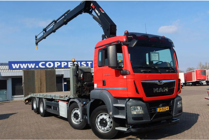 MAN TGS 35.360 8x2 Oprijwagen + HIAB 228 E 3 kraan. Radio grafisch + winch - Portavehículos camión, Camión grúa: foto 2 MAN TGS 35.360 8x2 Oprijwagen + HIAB 228 E 3 kraan. Radio grafisch + winch - Portavehículos camión, Camión grúa: foto 2