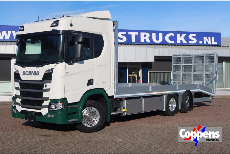 Scania R500 NGS Machine oprijwagen Stuur as. - Portavehículos camión: foto 1 Scania R500 NGS Machine oprijwagen Stuur as. - Portavehículos camión: foto 1