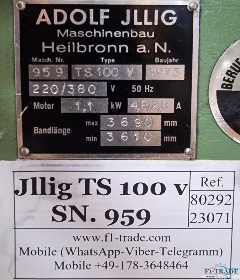 Máquina de impresión Jllig TS 100 V: foto 6