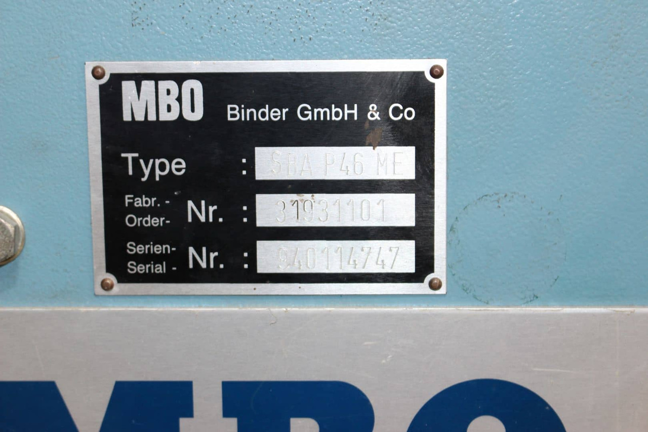 Máquina de impresión MBO SBAP 46-ME: foto 6 Máquina de impresión MBO SBAP 46-ME: foto 6