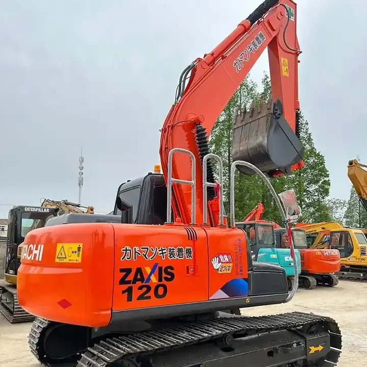 Original Landscaping Excavator Hitachi Zx120 Mini Crawler Excavator With Thumb And Ditch Bucket - Excavadora de cadenas: foto 1 Original Landscaping Excavator Hitachi Zx120 Mini Crawler Excavator With Thumb And Ditch Bucket - Excavadora de cadenas: foto 1
