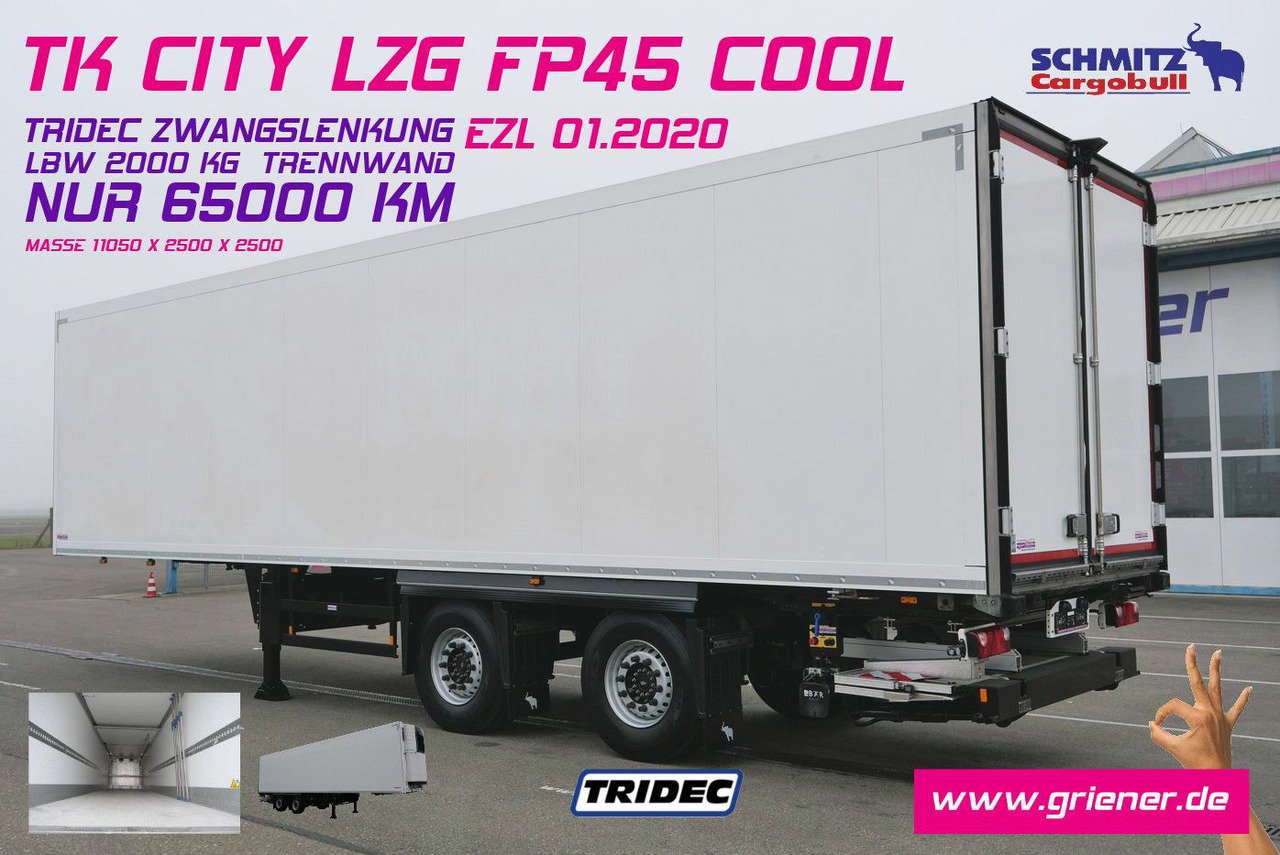 Schmitz Cargobull SKO 18/ LZG CITY FP 45 / LBW 2000 kg / CARR /TRI - Frigorífico semirremolque: foto 1 Schmitz Cargobull SKO 18/ LZG CITY FP 45 / LBW 2000 kg / CARR /TRI - Frigorífico semirremolque: foto 1