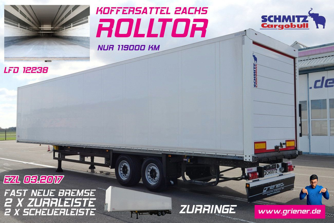 Schmitz Cargobull SKO 18 / ROLLTOR / ZURRLEISTE /ZURRINGE TOP !!!! - Caja cerrada semirremolque: foto 1 Schmitz Cargobull SKO 18 / ROLLTOR / ZURRLEISTE /ZURRINGE TOP !!!! - Caja cerrada semirremolque: foto 1