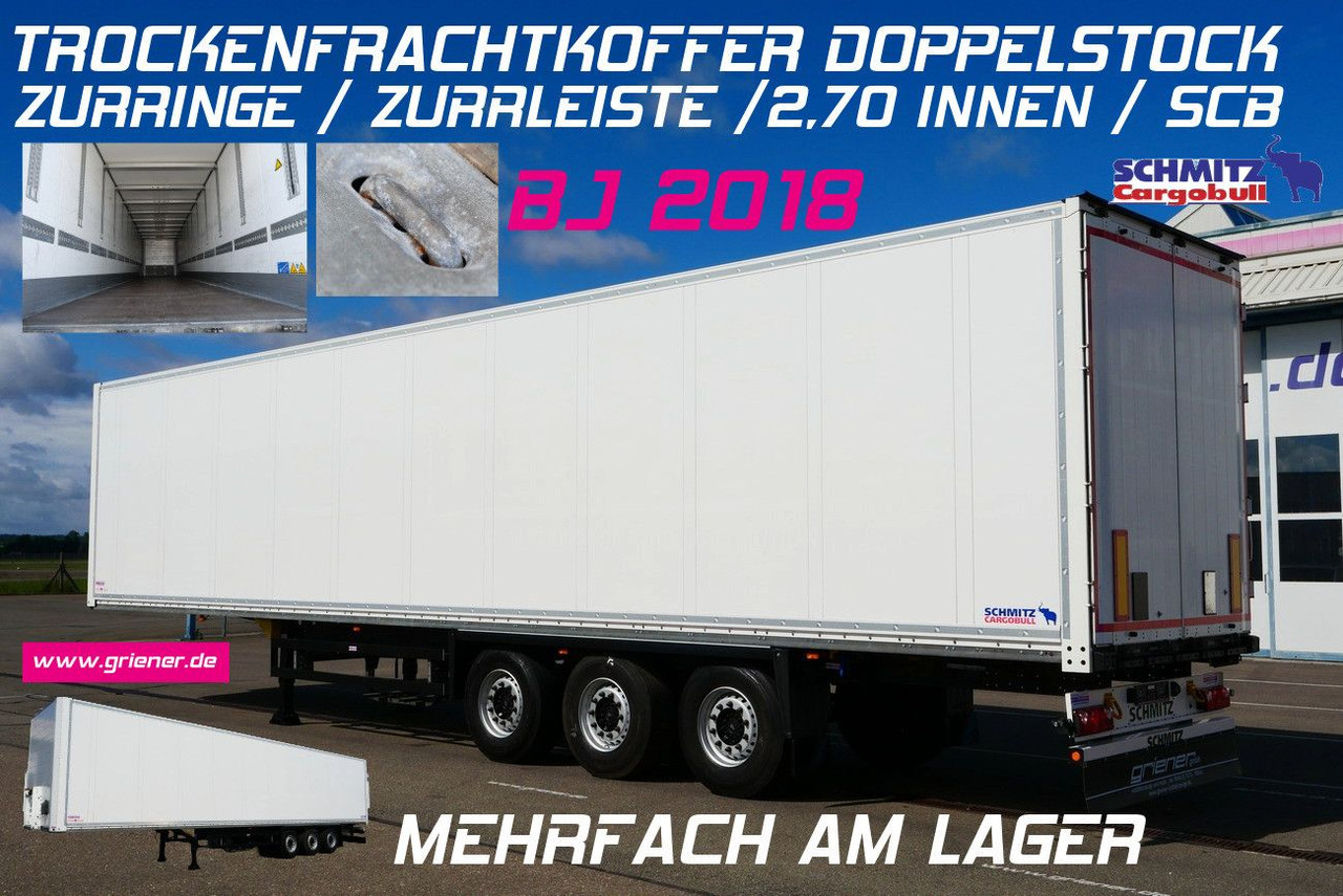 Schmitz Cargobull SKO 24/DOPPELSTOCK/ZURRLEISTE /ZURRINGE - Caja cerrada semirremolque: foto 1 Schmitz Cargobull SKO 24/DOPPELSTOCK/ZURRLEISTE /ZURRINGE - Caja cerrada semirremolque: foto 1
